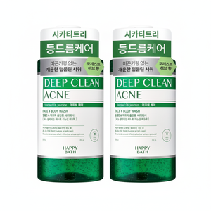 2 Pack Discount Happy Bath Deep Clean <b>Acne</b> All-In-One Body Wash 900g Aromatic Woody Scent Liquid <b>Soap</b> - Product Image 1