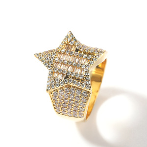 Anillo <span class=keywords><strong>de</strong></span> Cinco Estrellas <span class=keywords><strong>de</strong></span> Hip Hop <span class=keywords><strong>Rock</strong></span>, Anillo <span class=keywords><strong>de</strong></span> Lujo con Circonitas para Hombre, Anillo <span class=keywords><strong>de</strong></span> Cinco Estrellas con Pedrería para Mujer, Accesorios <span class=keywords><strong>de</strong></span> Joyería para Bodas y Fiestas, Venta al por Mayor - Product Image 1