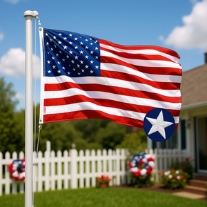 Drapeau américain Db 2,5x4 pieds, brodé, polyester 300D, intérieur/extérieur, design Betsy Ross 1776, haute qualité - Product Image 2