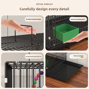 1cm Spacing Encryption <strong>Bird</strong> Villa Luxury <strong>Bird</strong> <strong>Cage</strong> <strong>Bird</strong> Breeding <strong>Cage</strong> Folding Metal <strong>Bird</strong> <strong>Cage</strong> <strong>for</strong> Budgerigar Cockatiel Parrot - Product Image 5