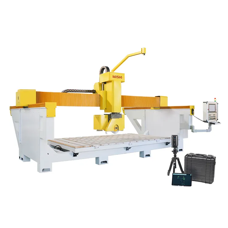 MISHI Bridge automatic water jet stone cutting machine for marble and granite metal waterjet stone cutting machine