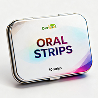 Bandes buccales personnalisées avec L-glutathion, collagène, gluconate de zinc, emballage entièrement personnalisé, non-OGM, certifié USDA COA, service tout-en-un