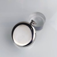 Gourde à whisky en gros de 6 oz, bouteille de whisky vide, logo gravé personnalisé, ronde, portable, pour le camping