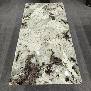 Snow Mountain <span class=keywords><strong>Blue</strong></span> Luxury Stone Mesa de comedor de mármol rectangular moderna Patas de <span class=keywords><strong>metal</strong></span> 6 asientos Hotel Villa Muebles de restaurante - Product Image 1