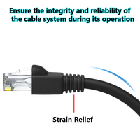 Conector de enchufe de red RJ45 Cat5 Cat6 Cat7 con accesorio de cubierta para conectores