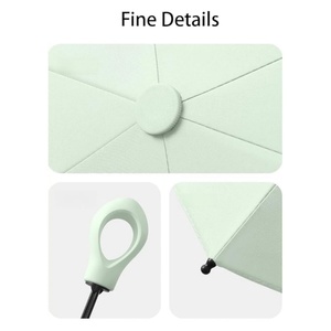 Paraguas Plegable Compacto con Varillas de Fibra de Vidrio Resistentes al Agua, Ideal para Bolsa, Oficina y Viajes - Product Image 4