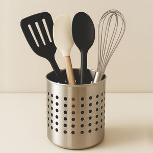 ที่วางช้อนส้อมสแตนเลสแบบติดพื้น สำหรับจัดเก็บอุปกรณ์ครัว ช้อน ส้อม มีด กันสนิม กันน้ำ - Product Image 5