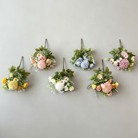 Bouquet de fleurs artificielles modernes en gros, mélange de roses, chrysanthèmes et marguerites, pour centres de table de mariage, Noël, et décoration florale de maison