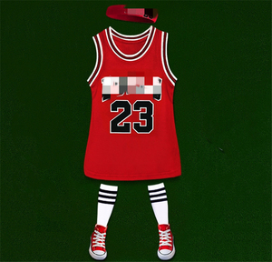 Ventes en gros de maillots de basket-ball pour enfants de haute qualité, robes d'été pour petites filles, robes pour enfants et adultes - Product Image 5