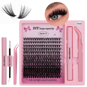 Extensions <span class=keywords><strong>de</strong></span> <span class=keywords><strong>cils</strong></span> en faux vison OEM, en gros, grande capacité, DIY, bouquets <span class=keywords><strong>de</strong></span> <span class=keywords><strong>cils</strong></span> 16 rangées, mixtes 8 10 12 14 16mm, courbure D, 60D 80D 100D - Product Image 2