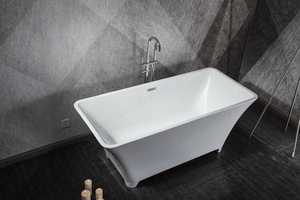<span class=keywords><strong>Bañeras</strong></span> <span class=keywords><strong>aisladas</strong></span> de baño individuales, <span class=keywords><strong>bañeras</strong></span> de pie de alta gama blancas con patas - Product Image 4