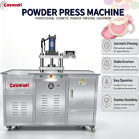 Presse semi-automatique pour poudres cosmétiques en acier inoxydable, équipement de compactage personnalisé OEM pour fards à paupières, blush et fond de teint