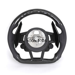 <span class=keywords><strong>Volante</strong></span> Deportivo Personalizado de Fibra de Carbono con Dos Botones Estilo M para <span class=keywords><strong>Audi</strong></span> RS4 RS6 RS7 SQ5 Q3 Q5 Q7 R8 A3 A4 A5 A6 C7 <span class=keywords><strong>B6</strong></span> B8 B9 RS3 8V RS - Product Image 2