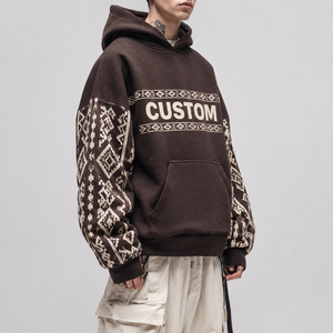 Wholesale Cotton Fleece <b>Pullover</b> Hoodie Oversized Contrast Stripe Minimal Logo Embroidery Sports Streetwear Custom <b>Men</b> Hoodie - Product Image 2