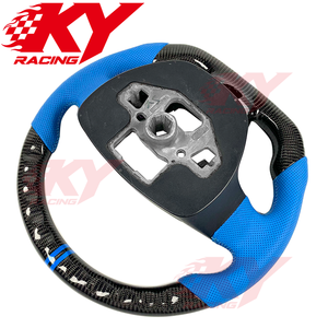 Volant de voiture sport en fibre de carbone personnalisé pour Ford Focus MK3 ST RS 2014-2019 ST-Line Hatchback, compatible avec Focus MK2 MK4 Fiesta - Product Image 3