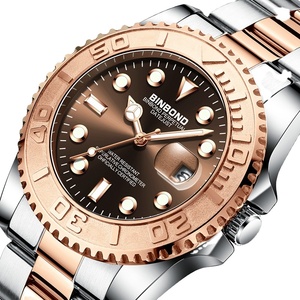 Reloj de Pulsera de Cuarzo BINBOND de Acero Inoxidable para Hombre, Marca de Lujo, Moda, Negocios, Luminoso, Regalo para Hombre - Product Image 1