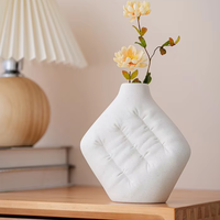 Vase décoratif en céramique européen ARM LVG, diffuseur de fleurs, pot créatif en forme d'oreiller, ensemble de vases, récipients à fleurs pour la décoration de la maison et des hôtels