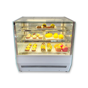 Sang trọng Ghép Bánh thủy tinh bánh làm mát không khí tủ lạnh không khung Showcase Máy làm lạnh - Product Image 3
