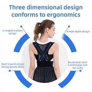 Aofit <span class=keywords><strong>Dos</strong></span> Orthèse Posture Correcteur Épaule Lisseur Réglable Plein <span class=keywords><strong>Dos</strong></span> Soutien Haut et Bas du <span class=keywords><strong>Dos</strong></span> Soulagement de la Douleur - Product Image 4