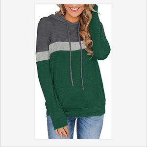 Sweat-shirt à capuche décontracté ample personnalisé en gros, nouvelle collection, couleurs contrastées - Product Image 5