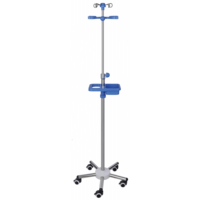 Support de perfusion médicale d'hôpital en acier inoxydable économiser de l'espace IV pôle IV support de goutte à goutte