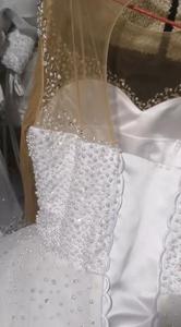 2023 Pretty Women Plus BIG Size Nigeria African woman long sleeves bling Pearls robe de mariage wedding dress bridal <strong>Ball</strong> <strong>gown</strong>