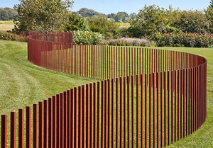 Puertas de Acero al Carbono Ecológicas para Jardín Exterior, Valla para Patio con Logotipo Impreso con Láser |   Diseño Moderno Personalizable - Product Image 3