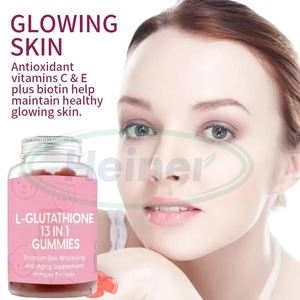 Ausreson L-glutathion Supplément blanchissant pour la peau Vitamines végétaliennes Gommes au collagène Gommes L-glutathion 13 en 1 Gommes - Product Image 3