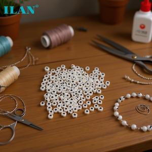 Ilan Abalorios Cuentas de Plástico en Forma de Estrella 4x7mm para Manualidades 17g - Product Image 3