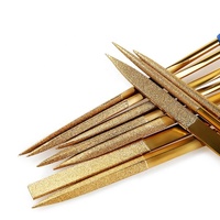 QIAOBA Lot de 10 limes diamantées de précision revêtues de titane, outils de bricolage pour métal/bois/guitare/céramique/fabrication de bijoux OEM ODM