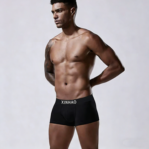 Bóxers Masculinos de Color Sólido, Estilo Nuevo, Diseño Clásico con Logotipo, Bóxers Personalizados para Hombre, Modal - Product Image 2