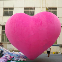 Cœur géant gonflable coloré pour la décoration de fête d'anniversaire, de scène, modèle de cœur