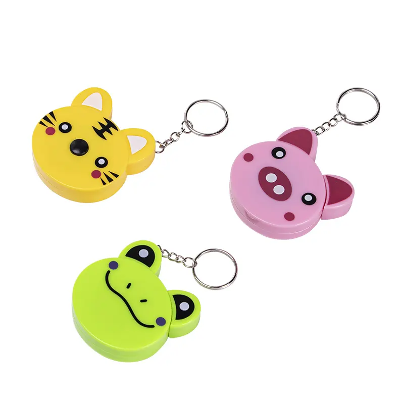 1.5 Meter mini measuring tape with keychain wholesale animal shape tape measure