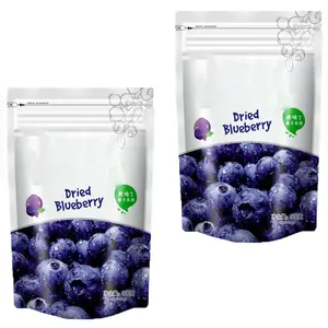 Atacado Custom Logo Package Pouch Dry Strawberries Food Packaging Plastic Snack Freeze Dried Fruit Bag Stand Up Pouches