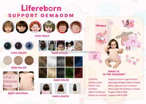 Lifeborn 50CM 장난감 다시 태어난 Em 실리콘 Munecas 다시 태어난 드 실리콘 진짜 비닐 다시 태어난 아기 인형 어린이 선물 - Product Image 4
