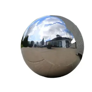 Гигантское зеркальное покрытие из нержавеющей стали, садовая Сфера, блестящий шар