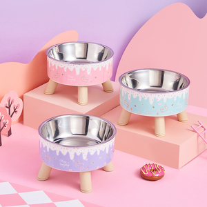 XL Anti-Tip Stainless Steel Pet Bowl - <b>Cat</b> Neck-Protecting <b>Feeder</b> Wholesale - Product Image 6