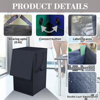 Placard de rangement Organisation bacs en plastique pour vêtements couverture maison cuisine jouet et panier à linge rangement dans la salle de bain salon