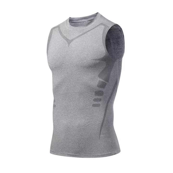 Esteem Apparel Original Max Men's Slimming Chest & Body Shaper Compression Shirt, black