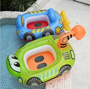 Anillo de natación inflable para niños, juguete de agua, volante, anillo de bebé, flotabilidad, adecuado para niños pequeños y niños, asiento de barco - Product Image 3