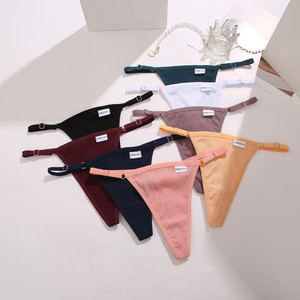 Finetoo a vita a vita bassa in cotone Sexy <span class=keywords><strong>Mini</strong></span> infradito da <span class=keywords><strong>donna</strong></span> - Product Image 1