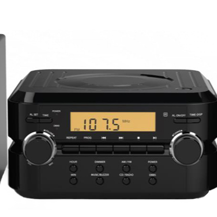 CD Micro System Digital PLL AM/FM Radio Alamm Clock Function LCD Display Remote Control CD Radio Boombox