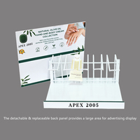 Support d'affichage de crème pour les mains en acrylique et métal personnalisé moderne APEX pour les magasins de détail