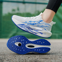 Chaussures de course Marathon pour hommes, avec plaque en carbone, respirantes, légères, confortables, antidérapantes, pour femmes, pour le sport