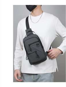 Large Capacity Men's Casual <b>Small</b> Backpack New <b>Crossbody</b> <b>Bag</b> Trendy Simple Waterproof Wear-resistant Chest <b>Bag</b> Men - Product Image 6
