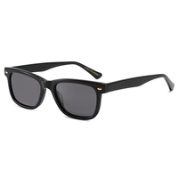 Lunettes de soleil MS 8631S pour femme, monture carrée intemporelle en acétate, branches simples, fabrication exquise, look polyvalent, protection UV400