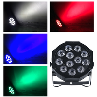 Projecteur LED plat pour scène, effet d'éclairage RGBW 4-en-1 DMX 512, idéal pour DJ, discothèque, fêtes, Noël, bars, clubs, mariages et spectacles