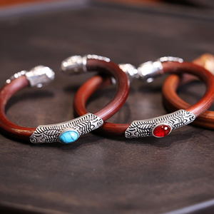 กำไลข้อมือวินเทจแบบทิเบตของ Dazgirl สำหรับผู้ชายและผู้หญิง เหมาะสำหรับงานแต่งงาน งานหมั้น และของขวัญวันครบรอบ - Product Image 1