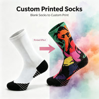 Chaussettes décontractées en coton doux, respirantes, extensibles, durables, personnalisées, de créateur