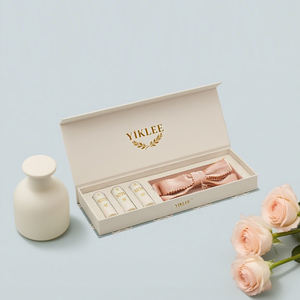 Kunden spezifisches Logo Haarband Badeset Leere Box Haarmassage-Kit Papier box Ätherisches Öl Haarpflege set Magnet verpackungs box - Product Image 2